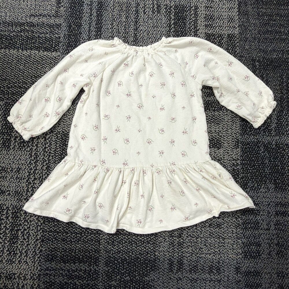 Easy-Peasy Cream Floral Dress Size 3T